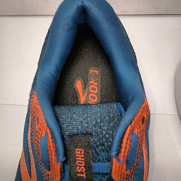 Brooks Ghost 16 Bonnie Blue Opal Orange Running Shoes Mens Size 13-D 1104181D474